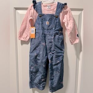 Toddler girls Carhartt Overall Set